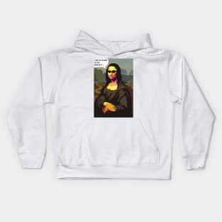 monalisa pop art Kids Hoodie